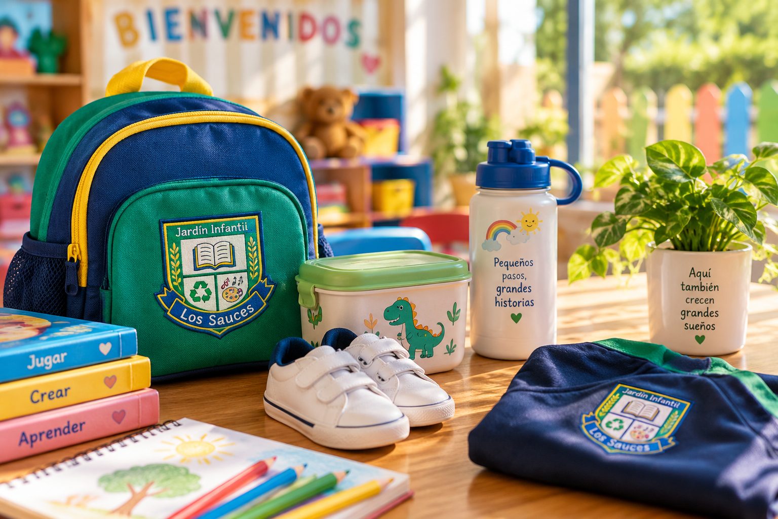 Niño realizando una actividad del Jardín Infantil Los Sauces