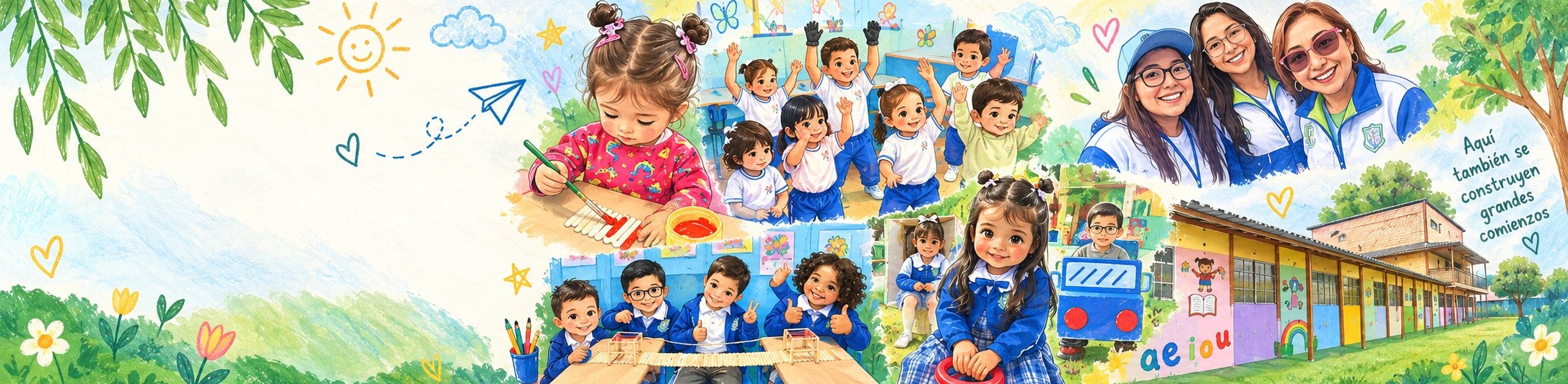 Niño disfrutando de los espacios del Jardín Infantil Los Sauces